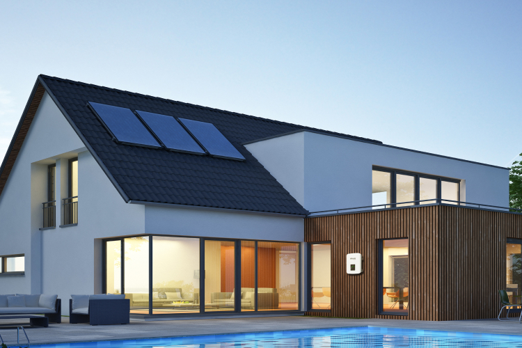 Residential photovoltaic solar panel system for home energy generation